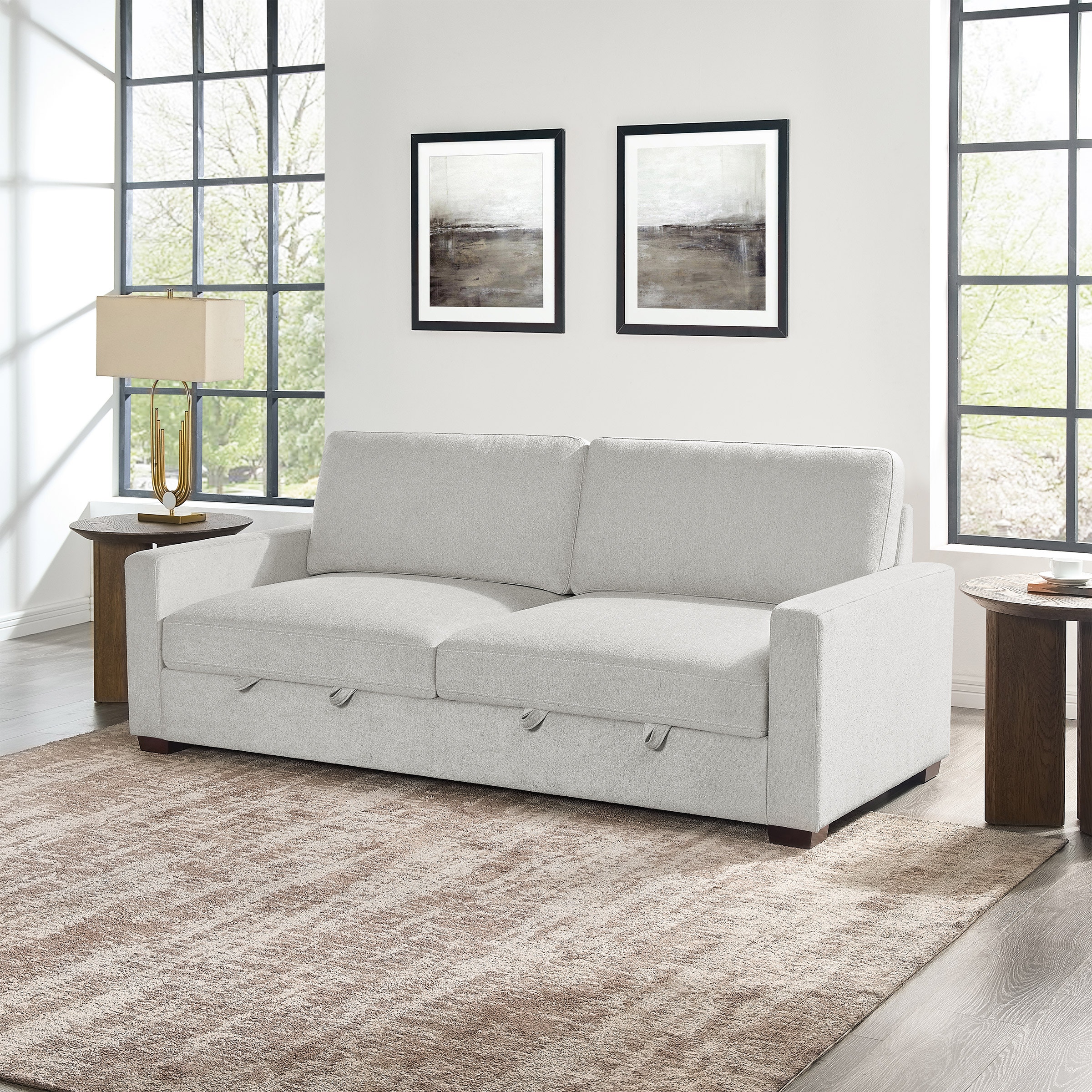 Thomasville Lambert Fabric Sofa with 2 Storage Seats | Francis Retail