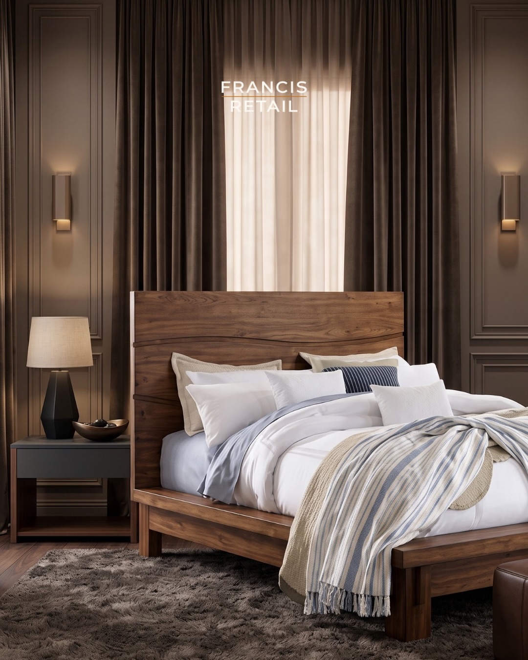 Ocean breeze, driftwood frame, and a price that doesn’t ruin the vacation vibe.

The Rivina Queen Pl