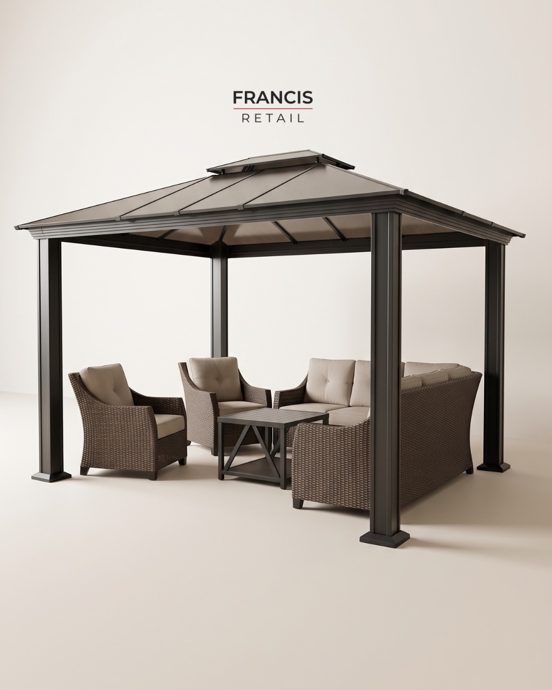 PARAGON SANTA MONICA 10 FT X 12 FT ALUMINUM GAZEBO — ONLY $1,009.99! 🏡

120 square feet of gazebo f