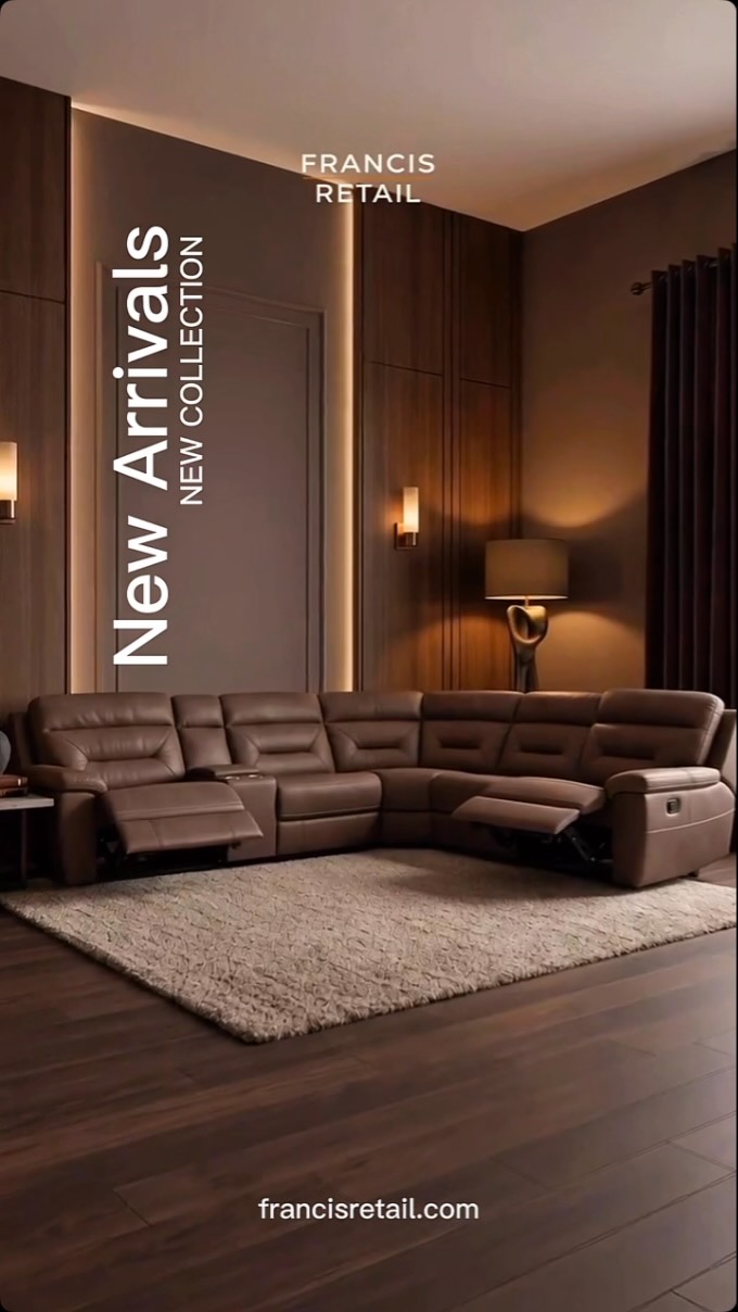 New arrivals. Limited offer. Up to 30% off.

A power reclining sectional with a built-in console, a 