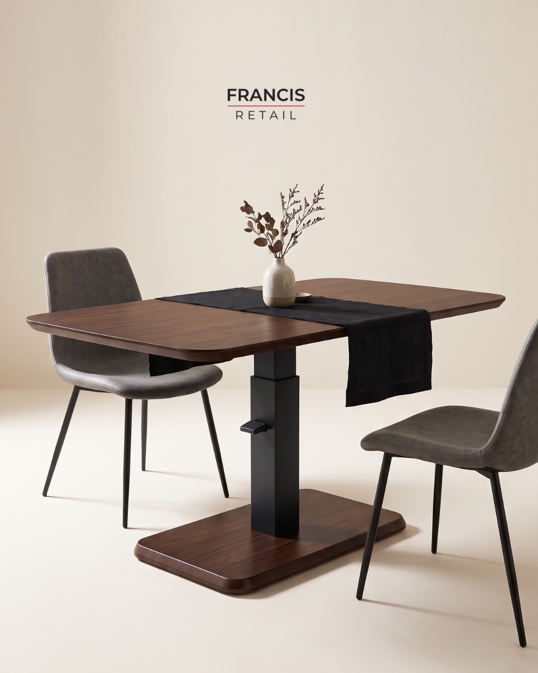 NITORI HEIGHT-ADJUSTABLE DINING TABLE — ONLY $199.99! 🍽️

A dining table that changes height when y